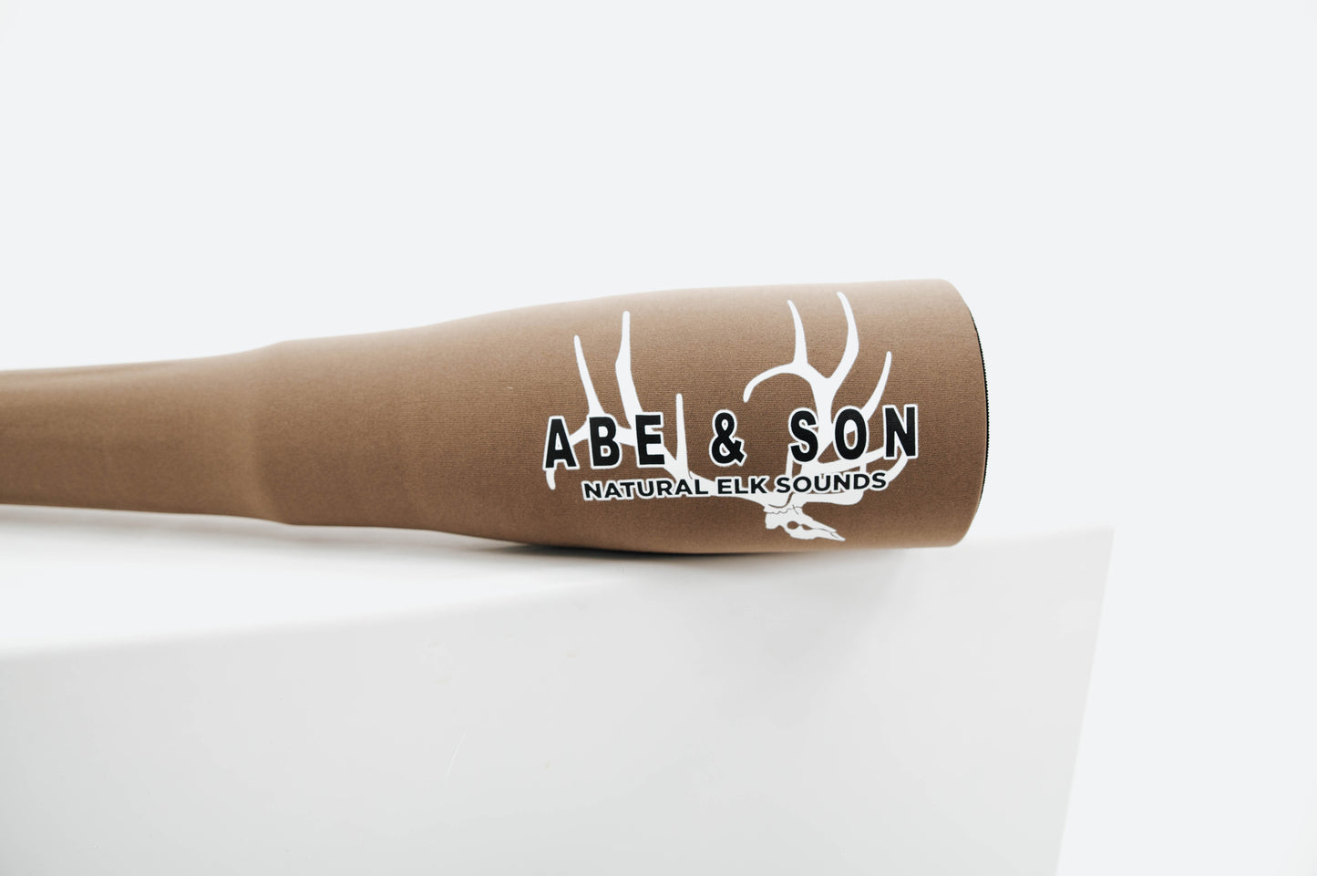 “Abe & Son logo and precision craftsmanship detail on A-Tube Bugle"